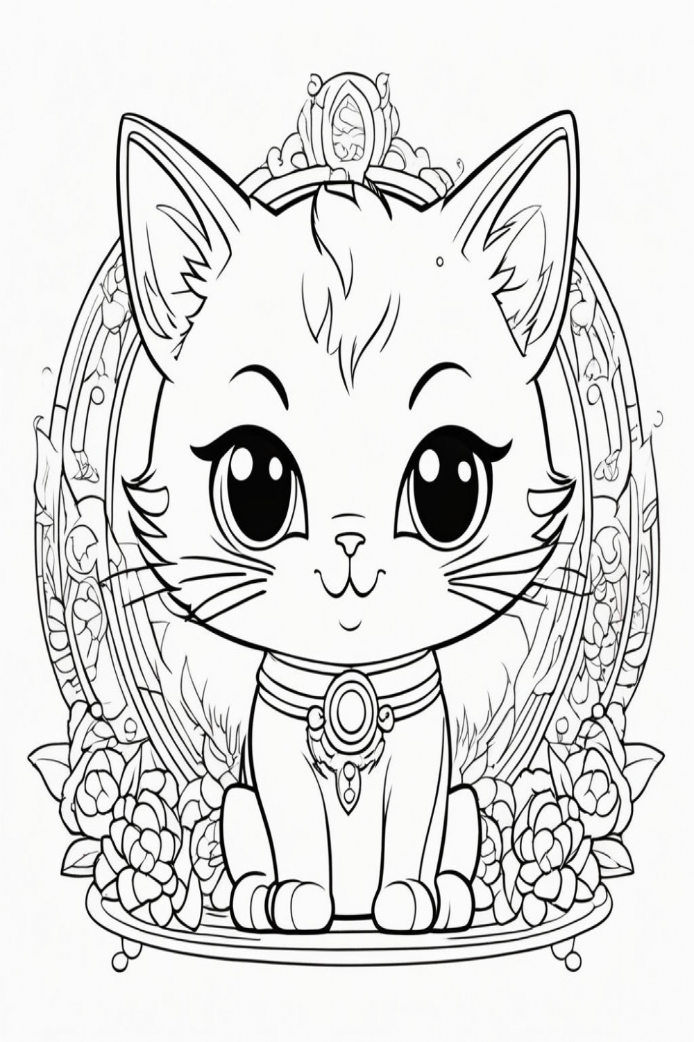 line art of a female character no color" - Playground