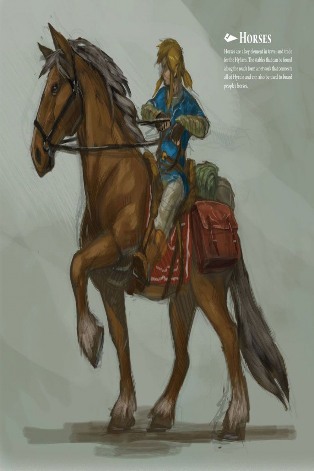 Link and Horse Art - The Legend of Zelda: Breath of the Wild Art