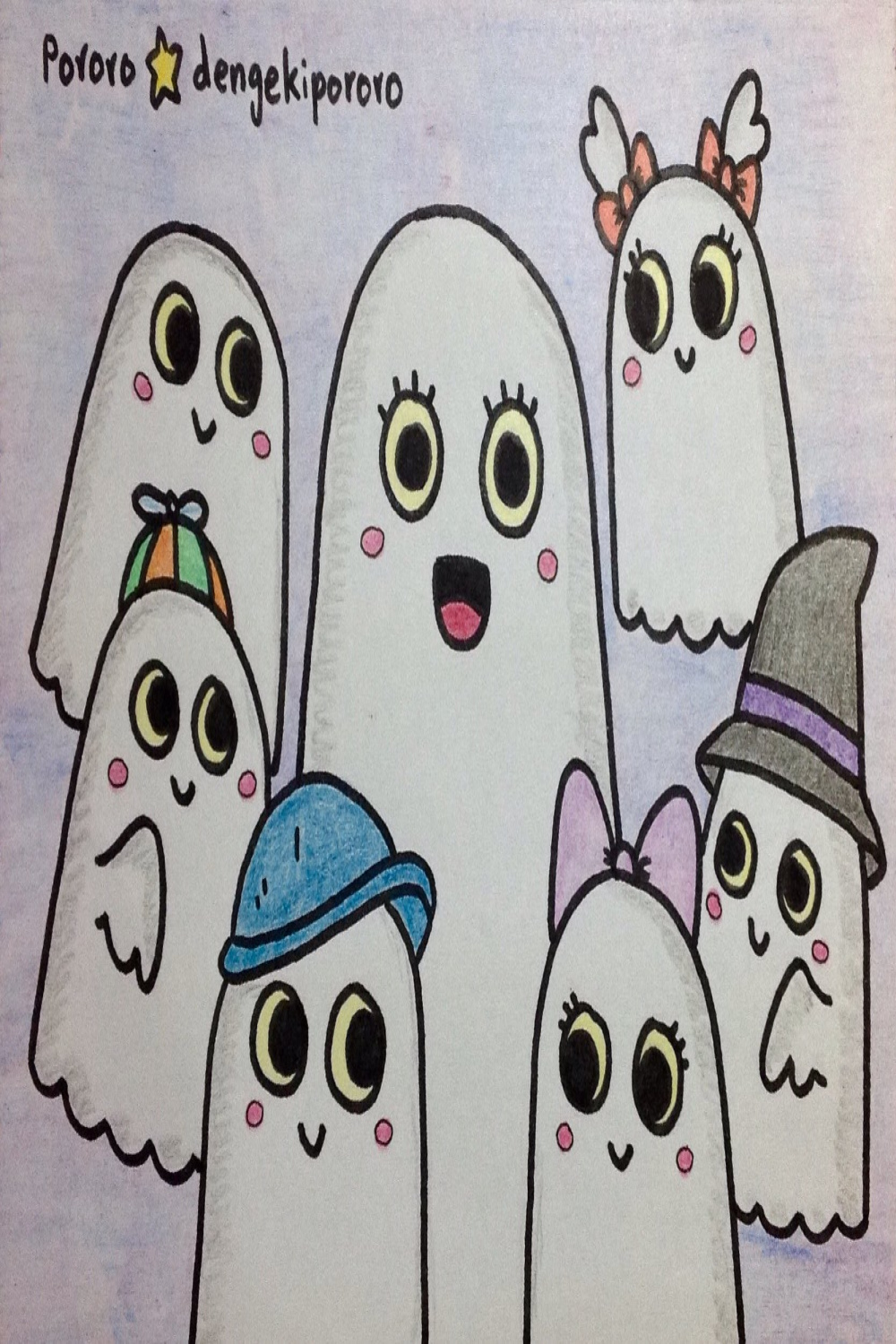 little ghosts and mother ghost by dengekipororo on DeviantArt
