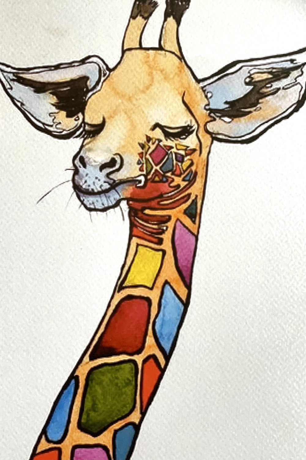 MAKE A Colorful Giraffe Painting  Art, History & Creativity MAKE