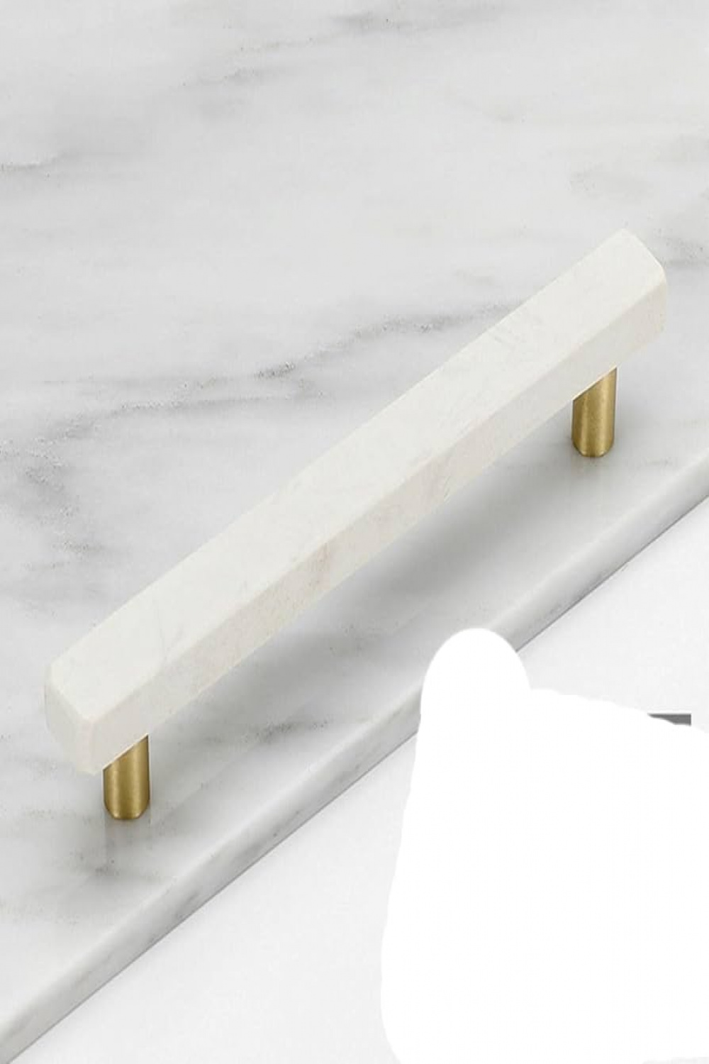 Marble Door Handles and Knobs for Furniture Zinc Alloy Cabinet