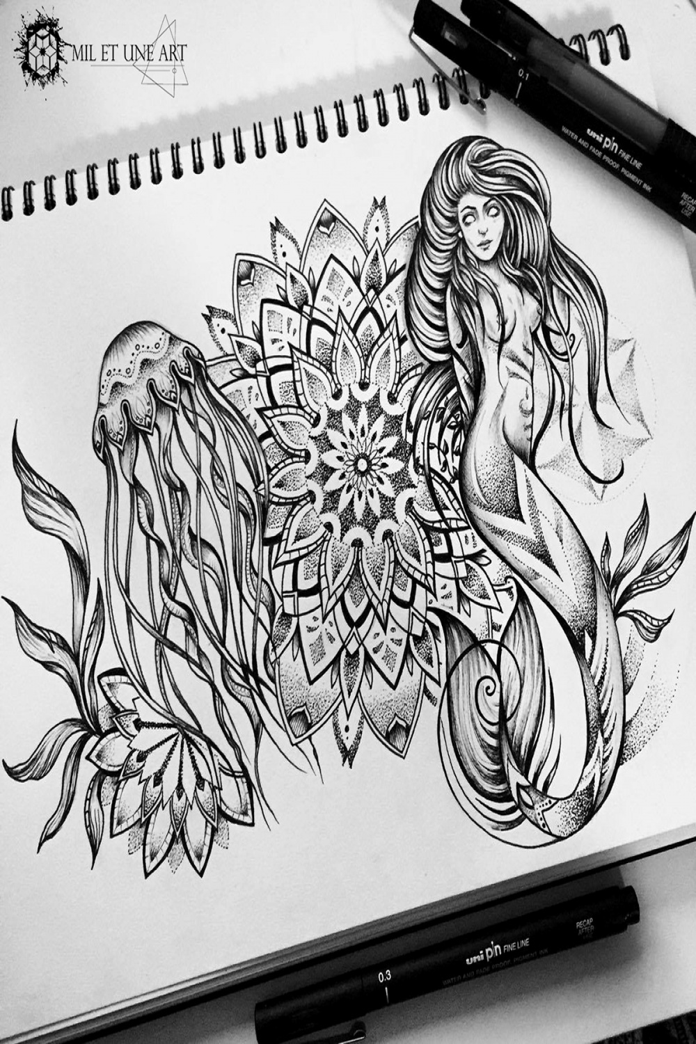 Mermaid mandala :: Behance