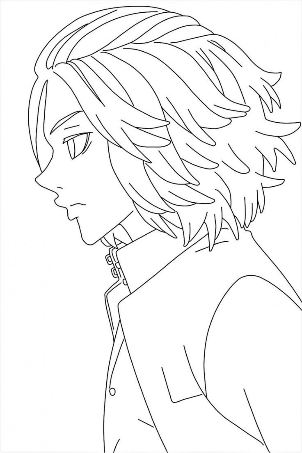 Mikey Tokyo Revengers  Desenho hippie, Desenho de cabelo de anime