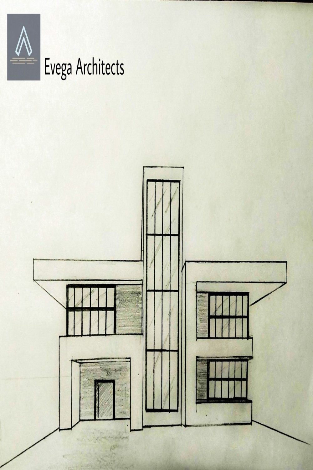 Modern house 🏘️ front elevation 🏬 design sketch ✍🏻  House