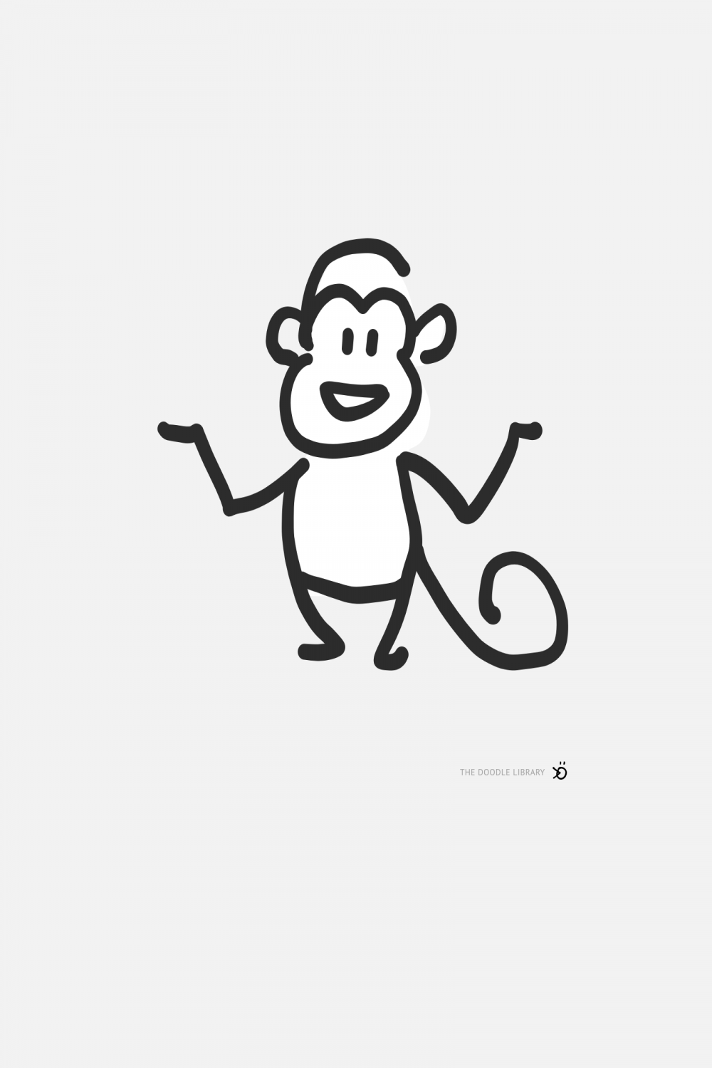 Monkey doodle #simpledrawings #simplelines #artdrawingssketches