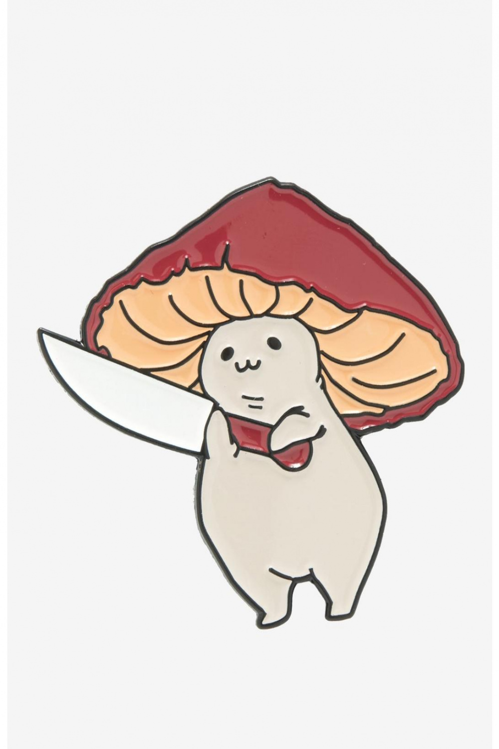 Mushroom With Knife Enamel Pin By Fairydrop