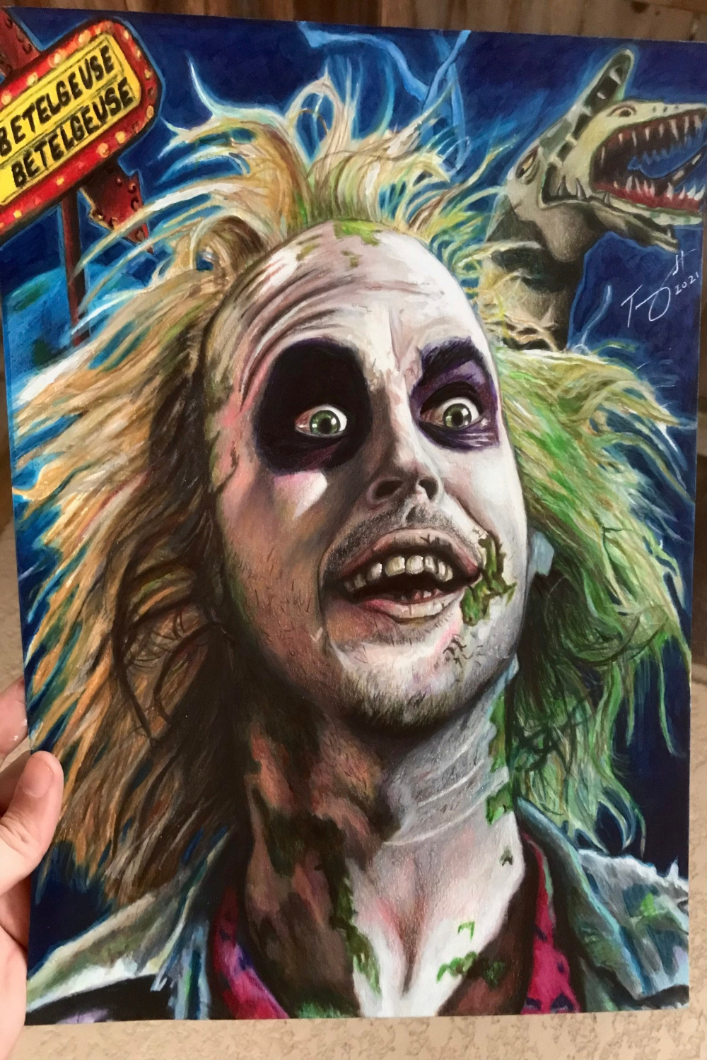 NEW ‘Can I be Scary?’ Beetlejuice Drawing