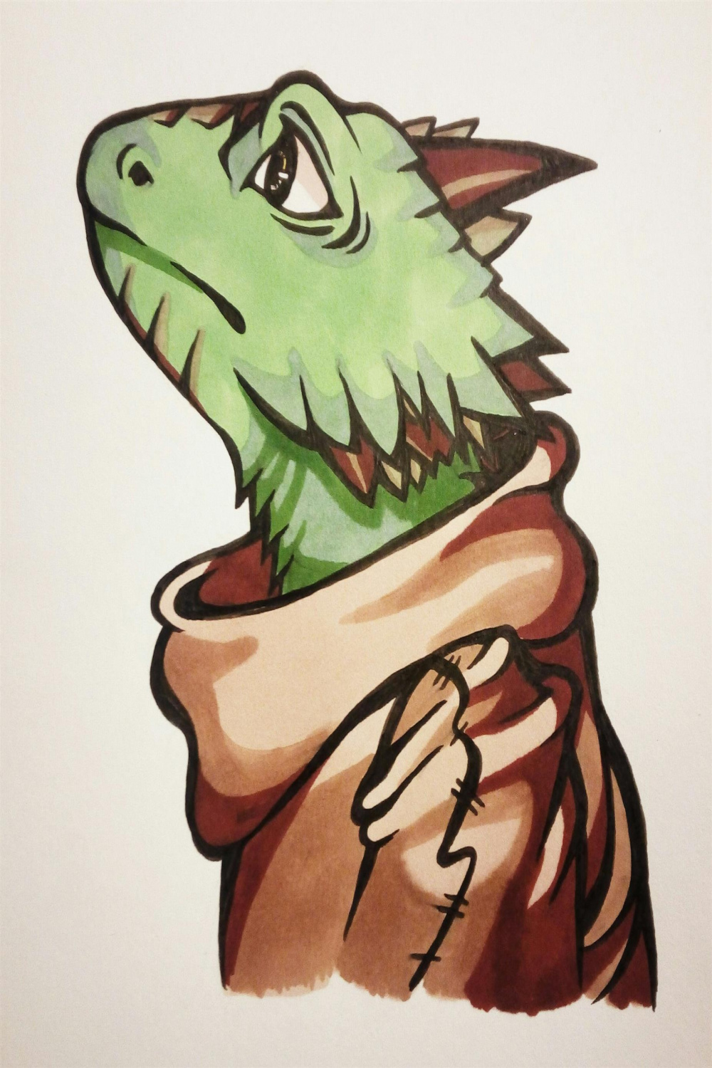 OC][Art] The Lizard : r/DnD