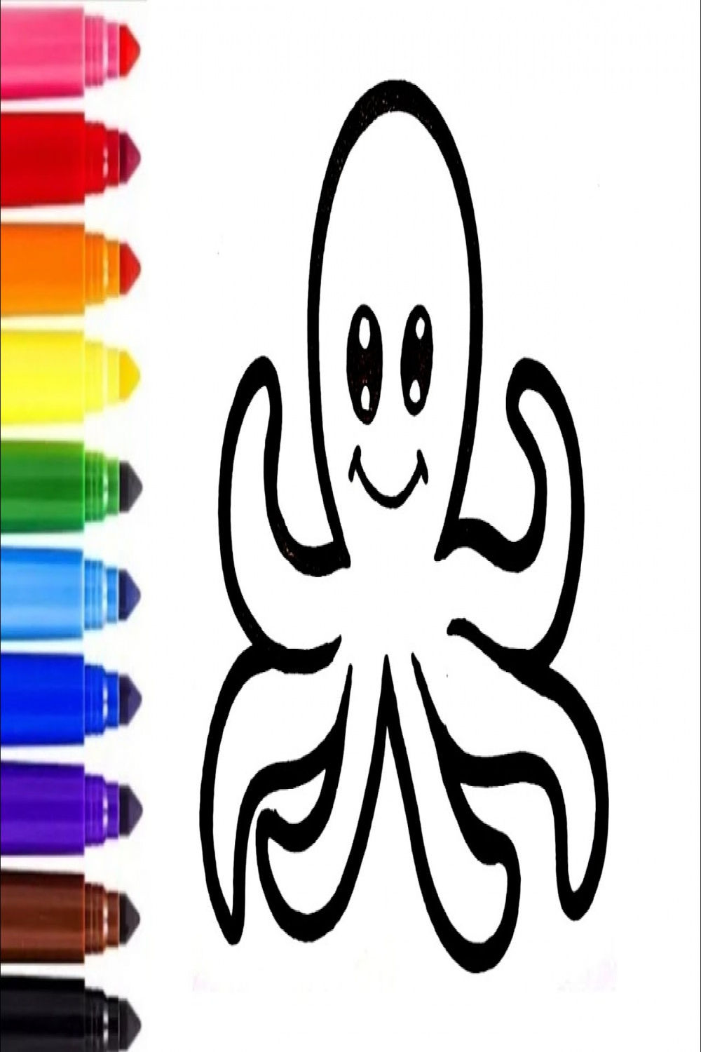 Octopus Drawing, Painting and Coloring for Kids & Toddlers  How to draw   Child art