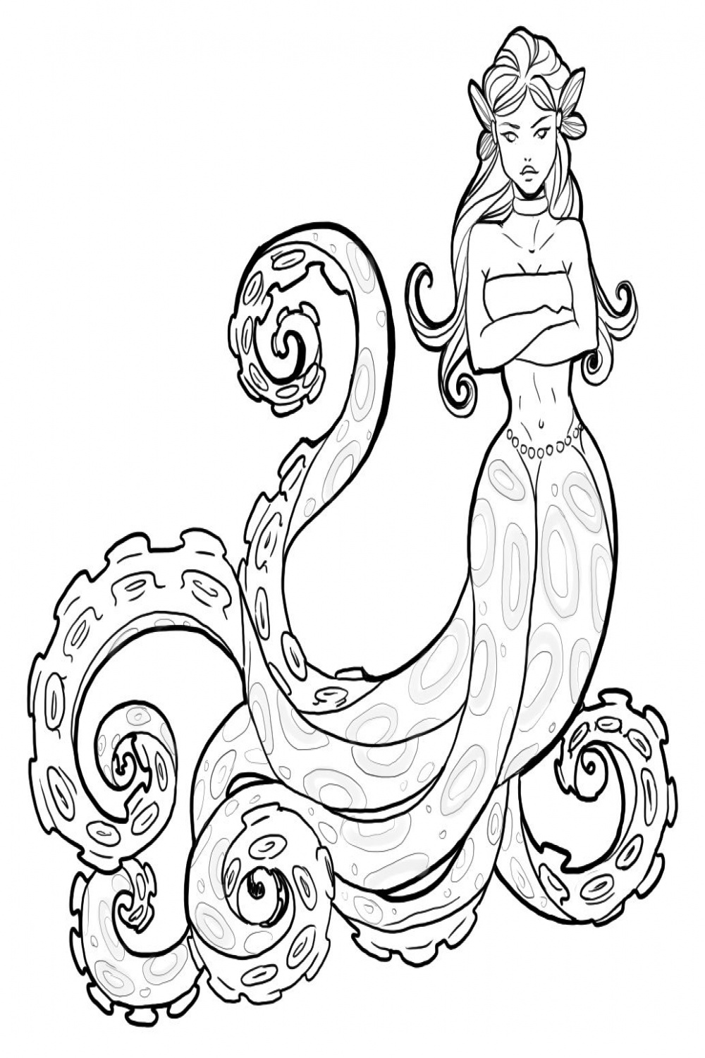 Octopus Girl  by Kausiart on DeviantArt