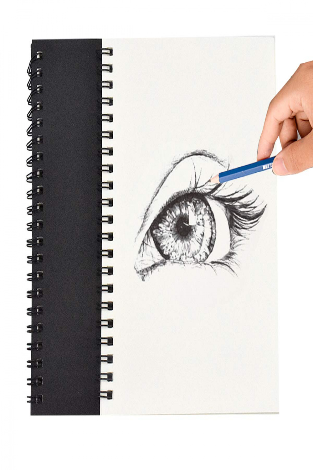 Pack of  A Sketchbook,  Pages Spiral Bound Notebook, Blank Drawing  Paper, Sketchbook, Kraft Cover Sketchpad, Ring Binder, Drawing Pad for