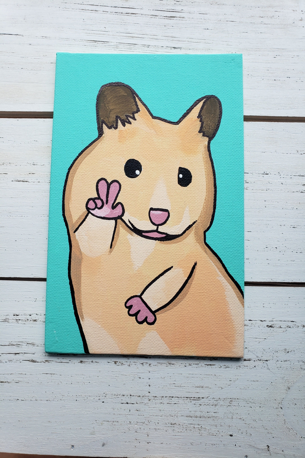 Peace Hamster Paint - Etsy