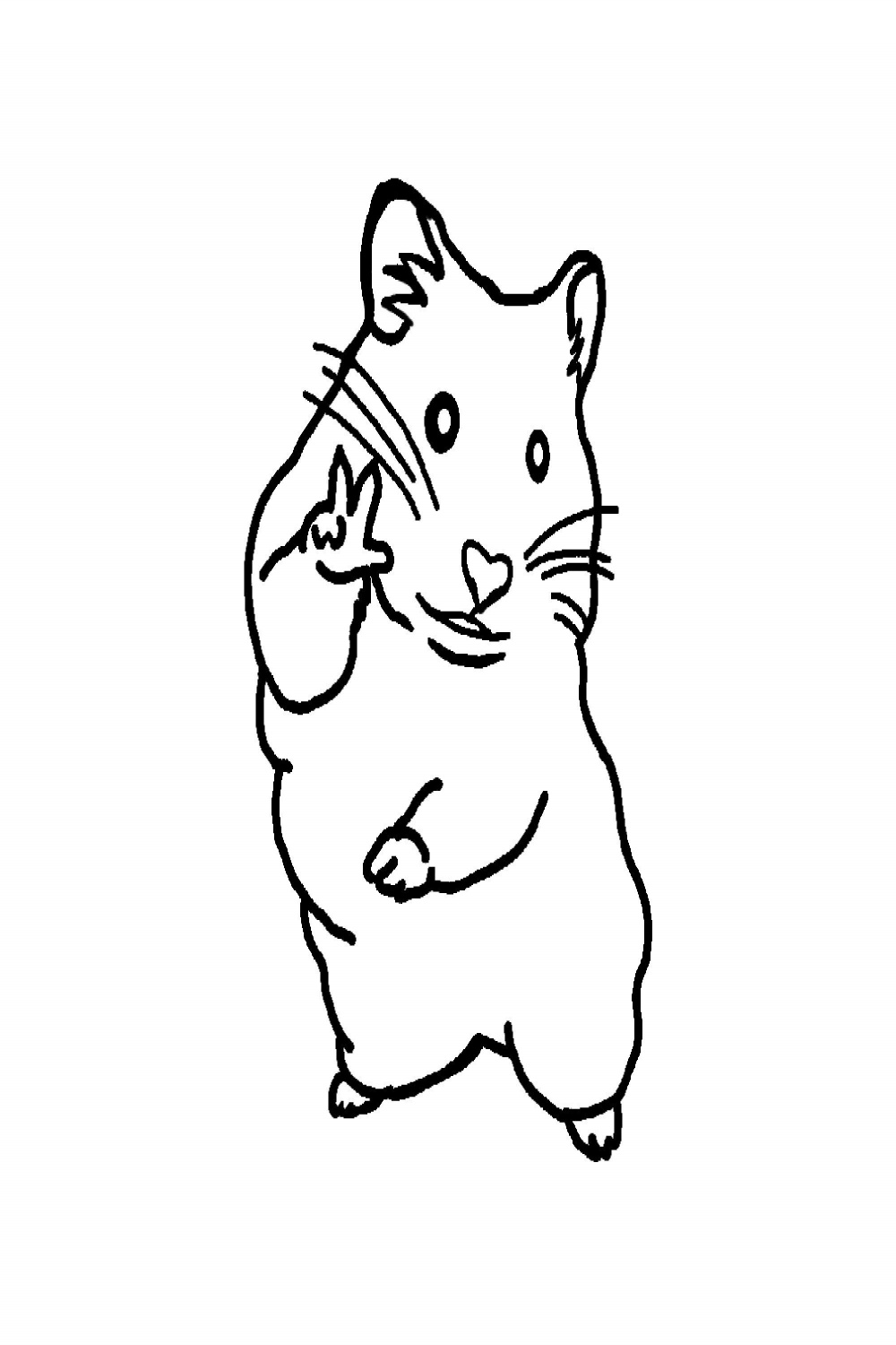Peace Sign Hamster Vinyl Sticker Permanent Vinyl Long Lasting