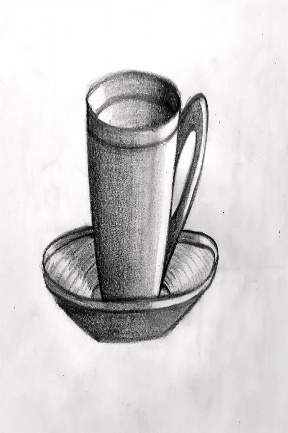pencil shading drawing step by step  object drawing  coffee cup drawing   easy drawing
