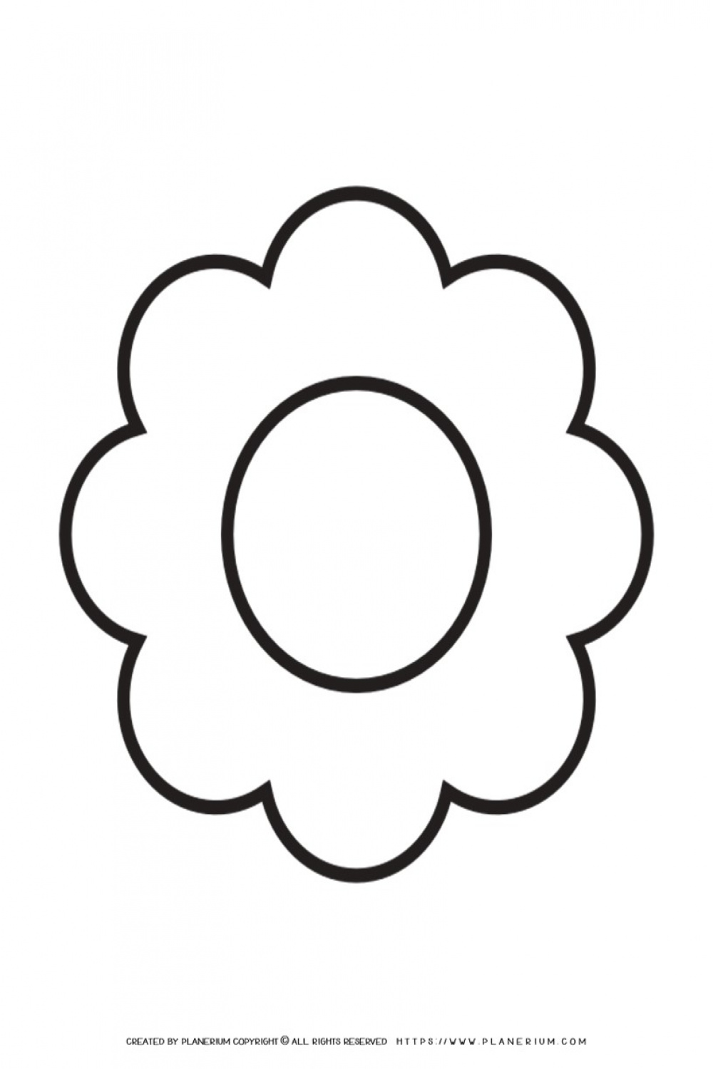 Petal Flower Template Printable  Planerium