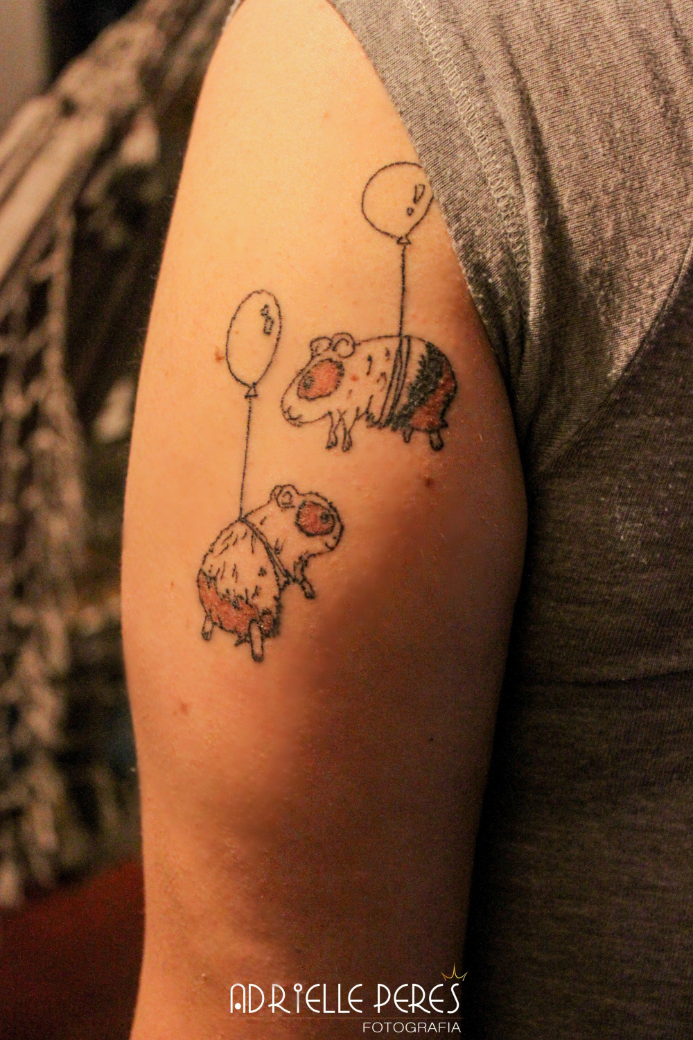 Pin by Adline Peres on Guinea pig tattoo  Pig tattoo, Guinea pigs