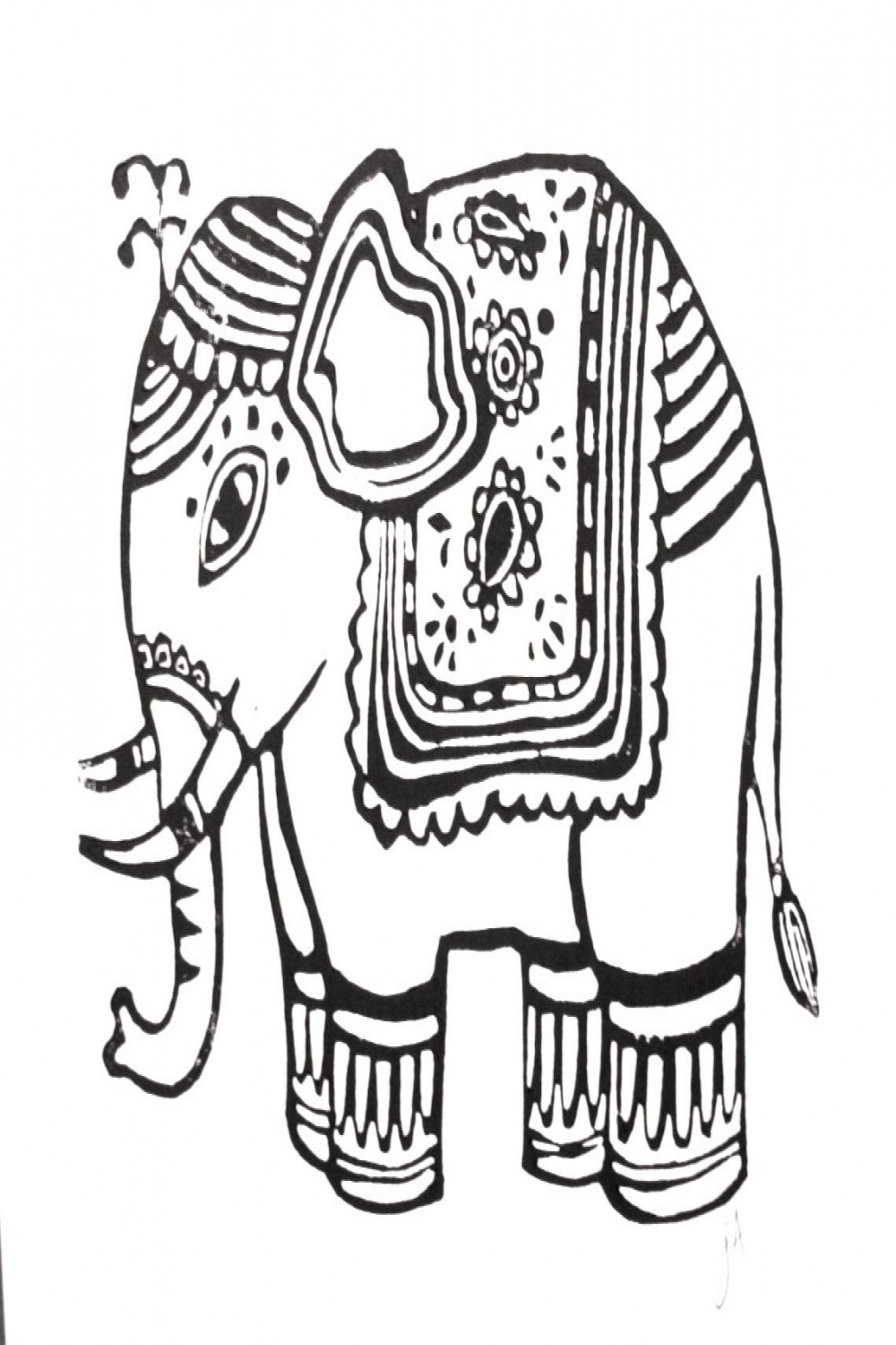 Pin by Ruzanna Morgan on colouring  Elephant coloring page