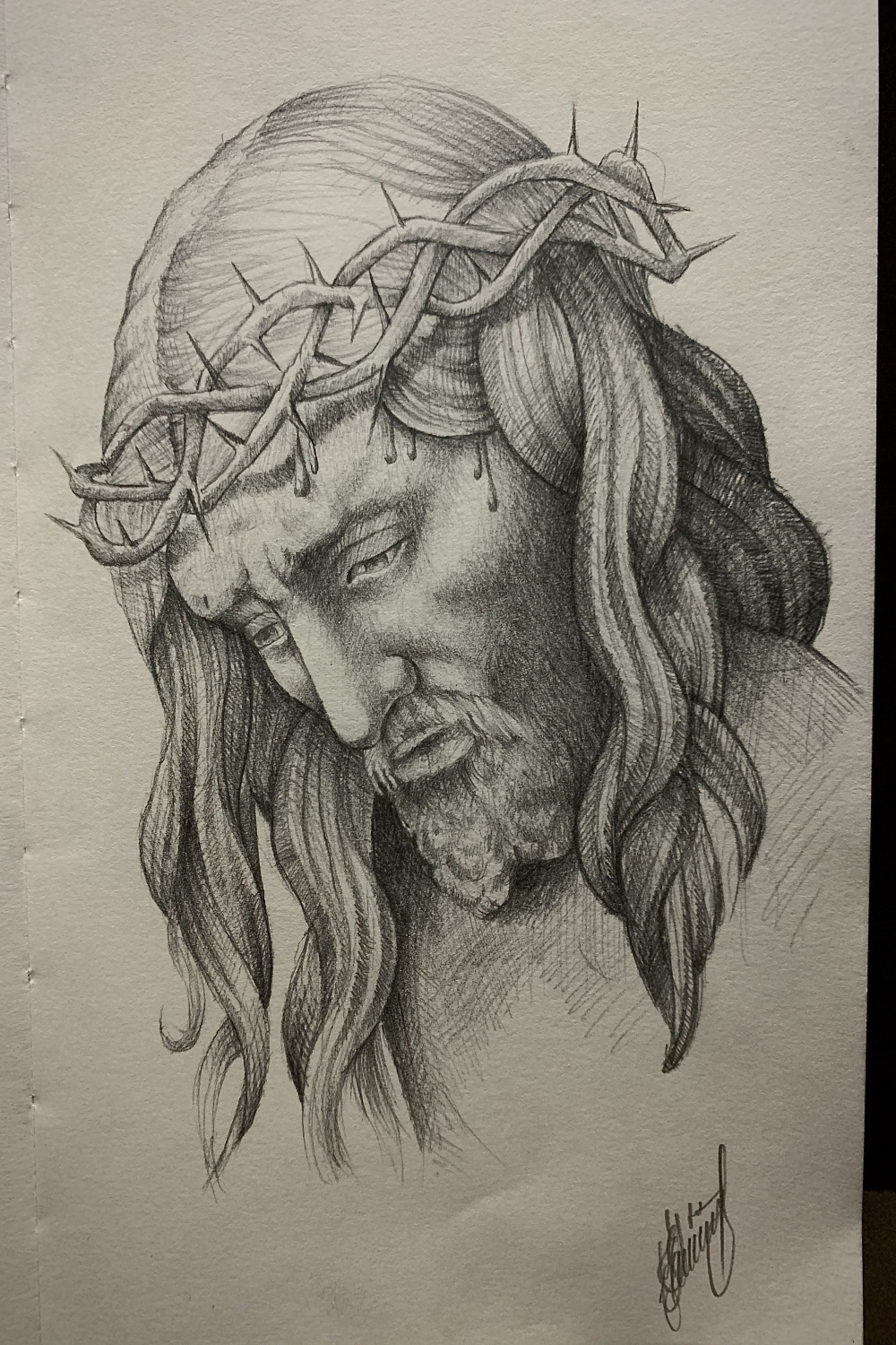 Portrait of Jesus  Jesus art drawing, Jesus drawings, Jesus sketch