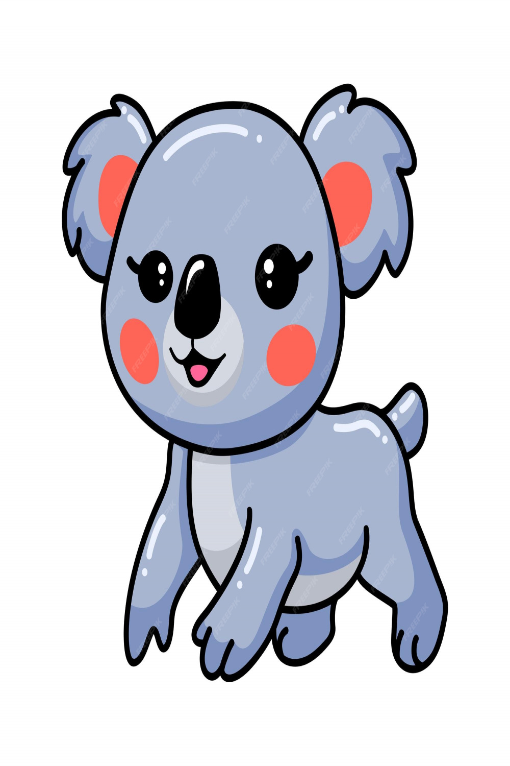 Premium Vector  Cute baby koala cartoon posing