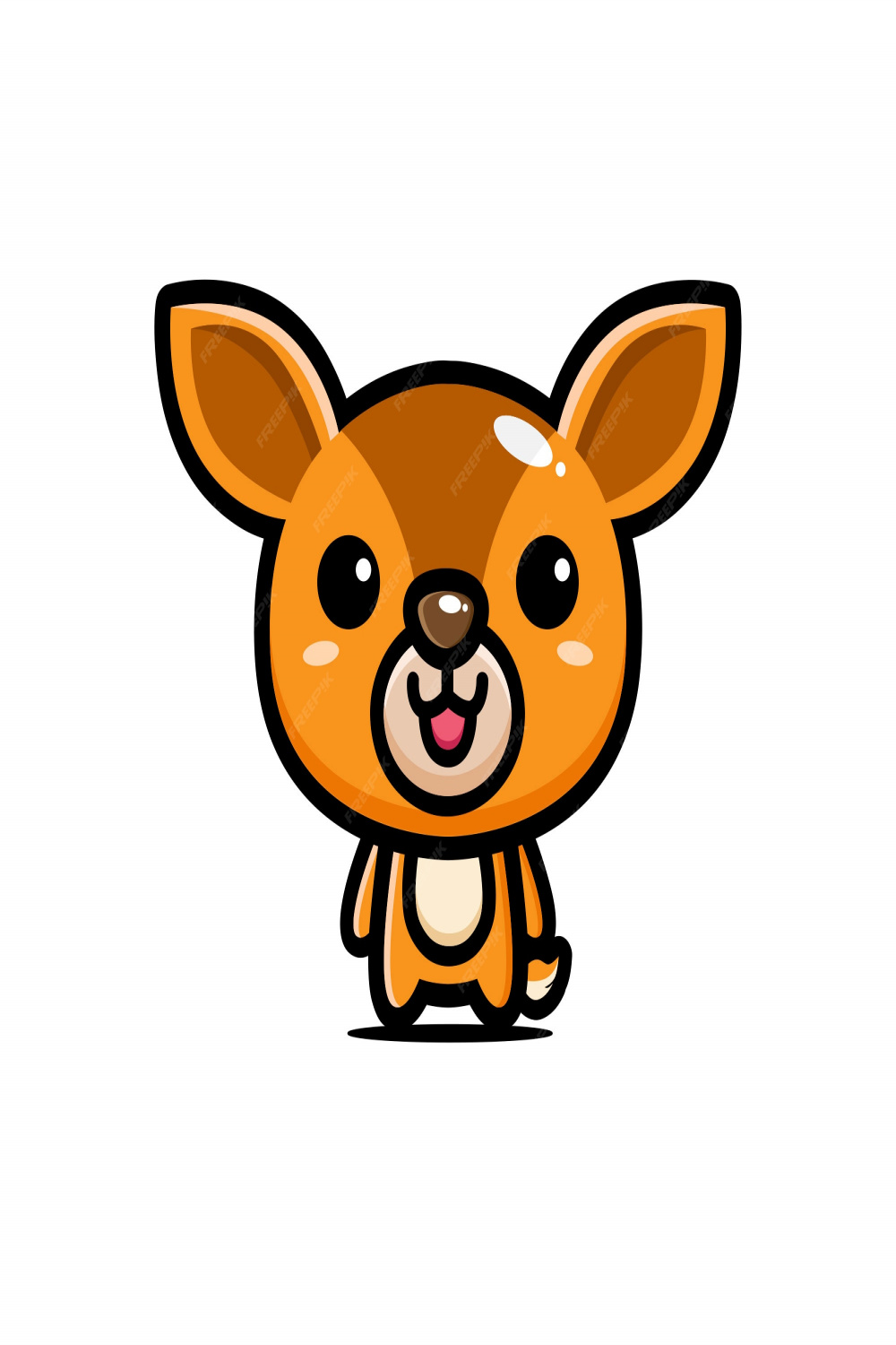 Premium Vector  Cute mouse deer design