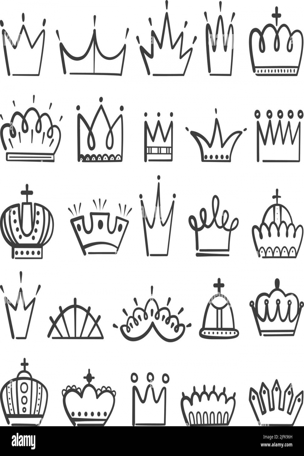 Princess line drawing hi-res stock photography and images - Alamy