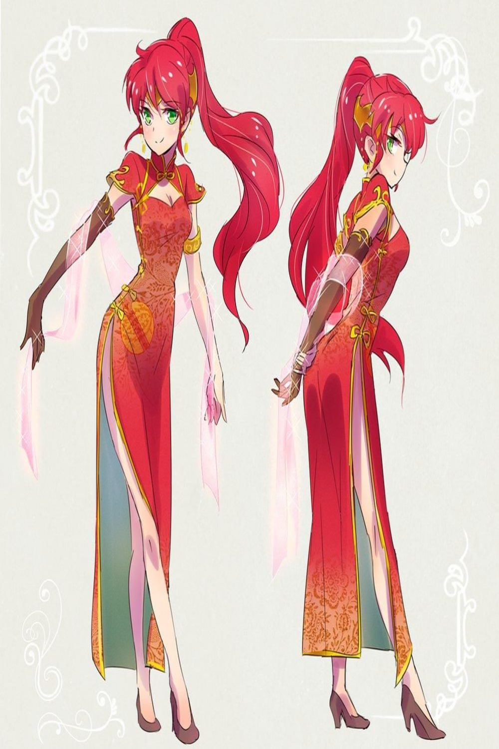 Pyrrha in a Qipao (China) dress  RWBY  Rwby, Rwby pyrrha, Rwby anime