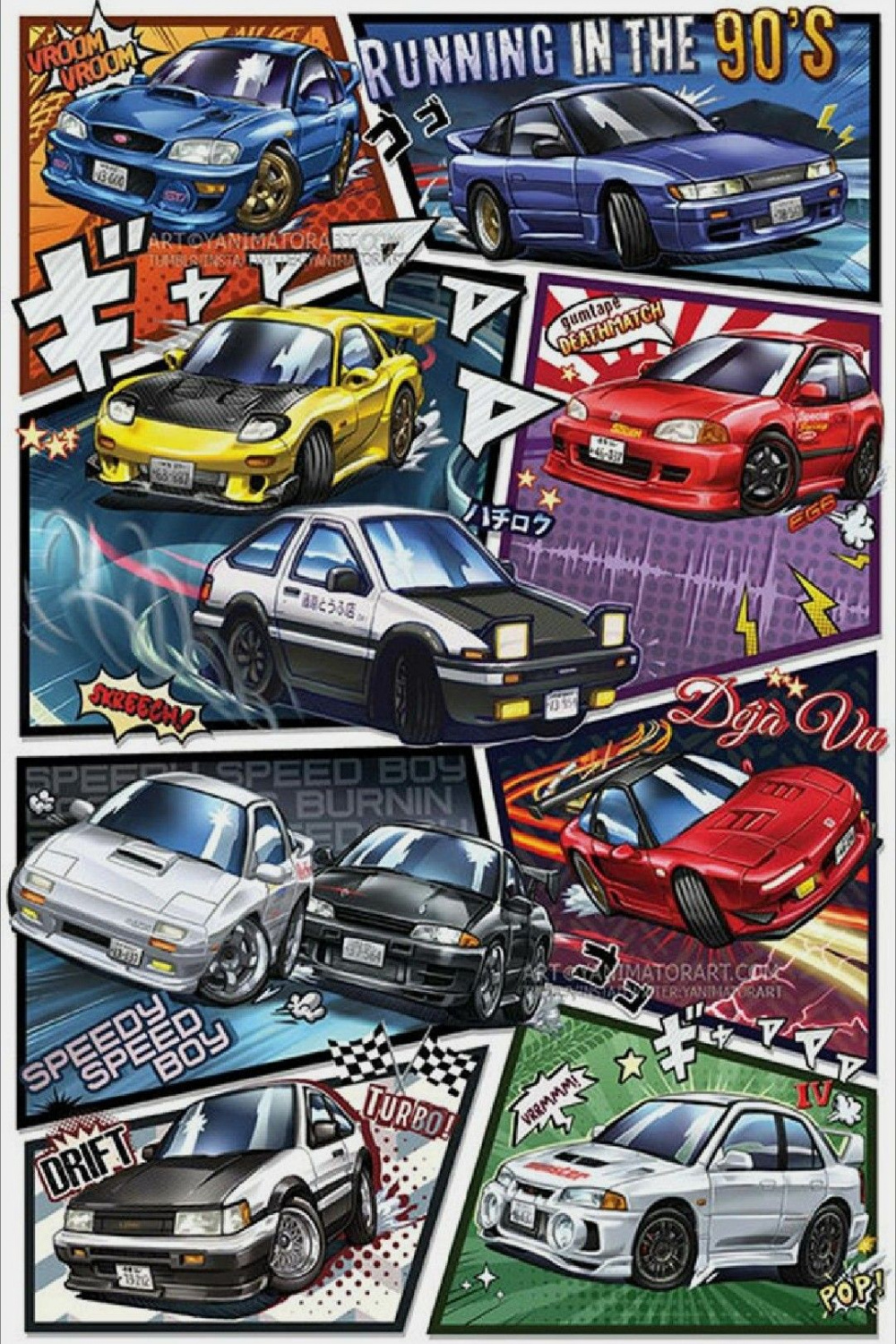 Running in the s Jdm  Art cars, Cool car drawings, Jdm wallpaper