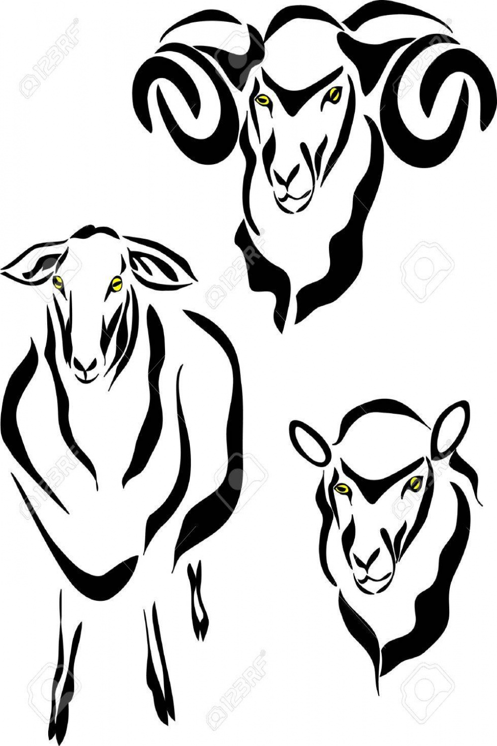Sheep Logo Royalty Free SVG, Cliparts, Vectors, and Stock