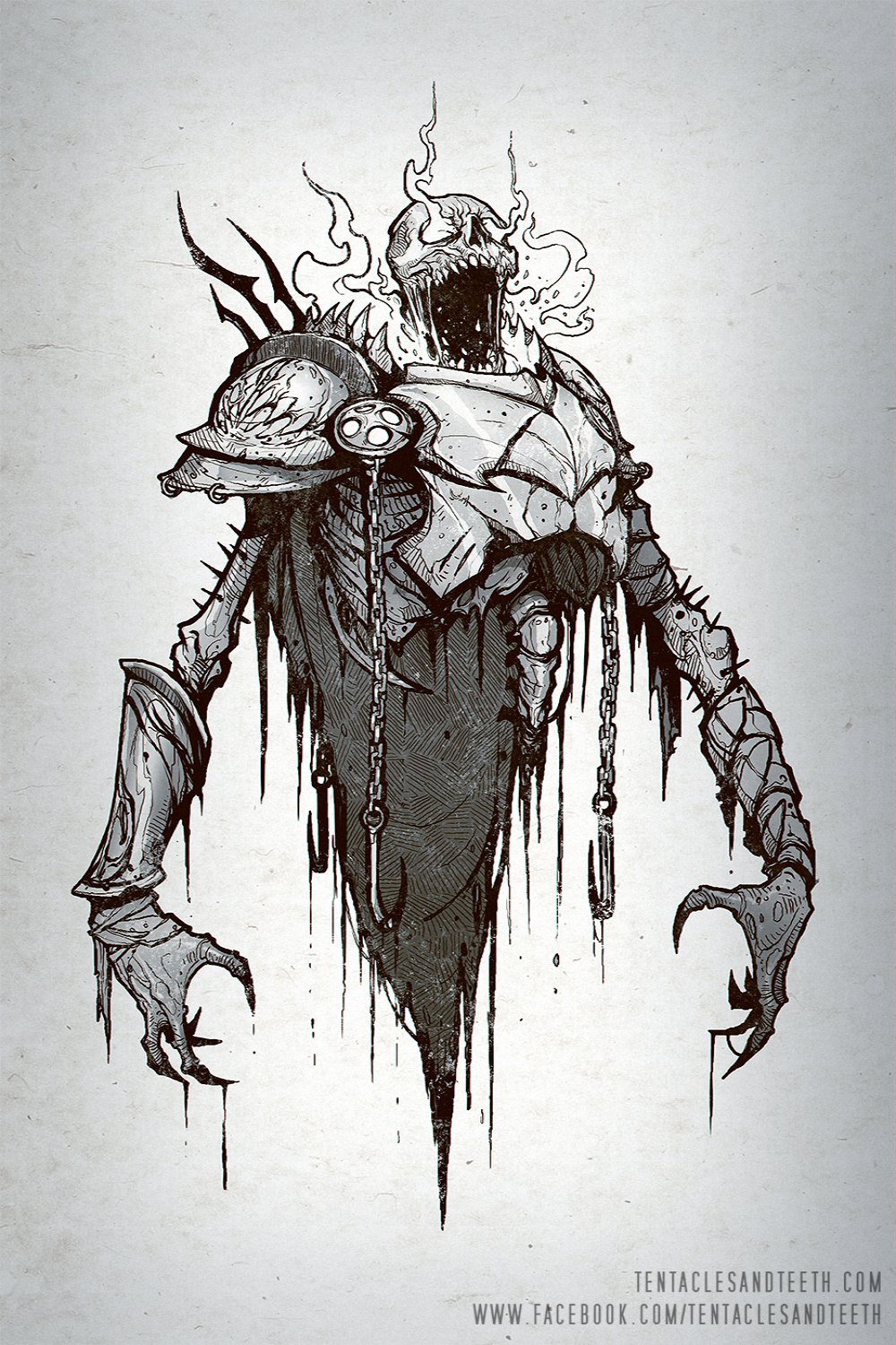 Skeletal Warrior by TentaclesandTeeth on DeviantArt