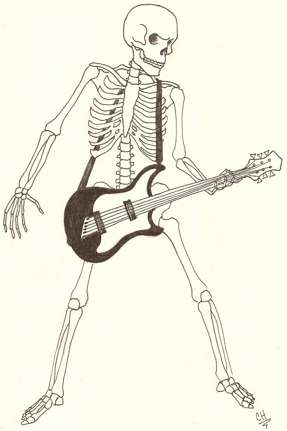 Skeleton with Guitar by angelfish on DeviantArt