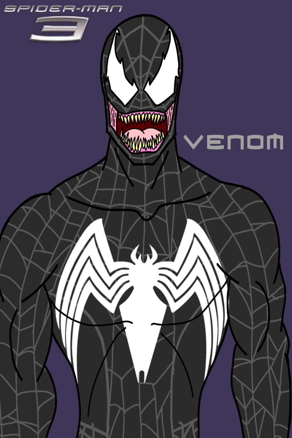Spider-Man  Finished Sketch: Venom by zetamagnus10 on DeviantArt