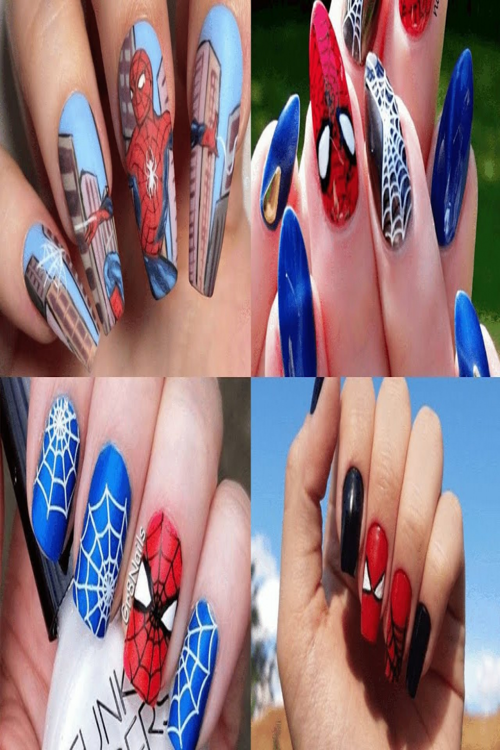 Spider-Man Nail Art Tutorial  marvel Spiderman nails