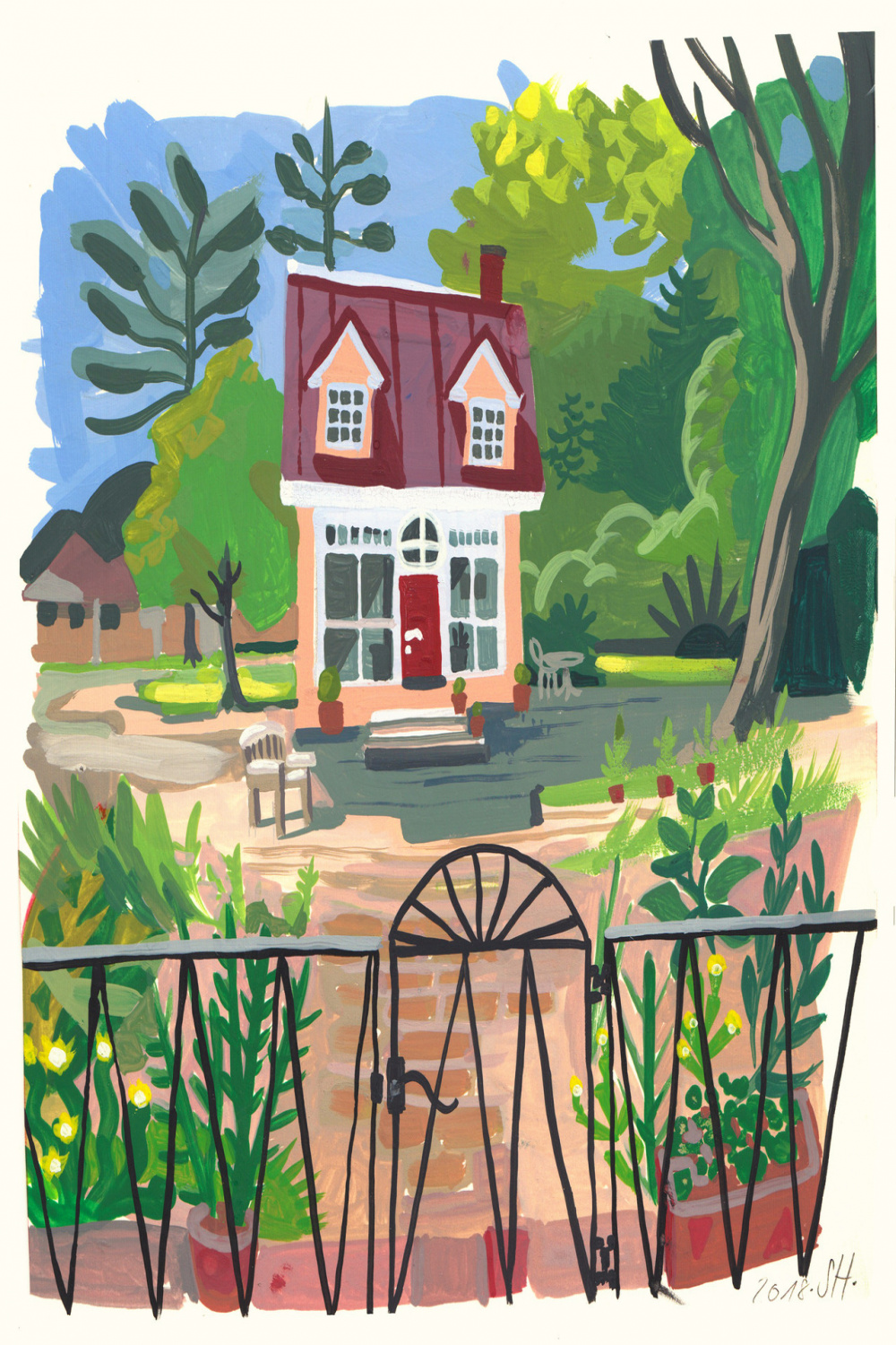 STEPHAN HOHENTHANNER — As a summerchild I painted a tiny home in