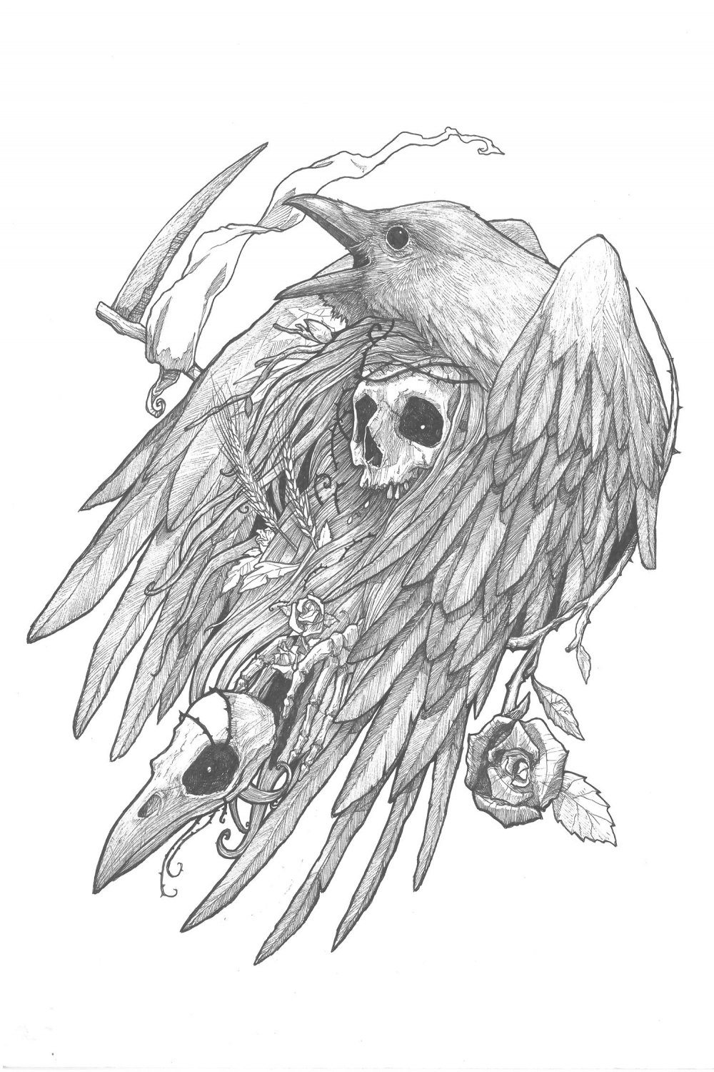 Stone The Crow  Animal art, Beautiful art, Poster art
