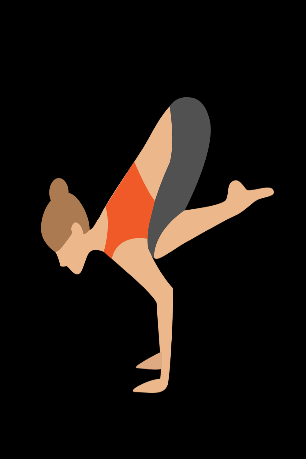 The crow pose  Yoga drawing, Yoga cartoon, Yoga illustration
