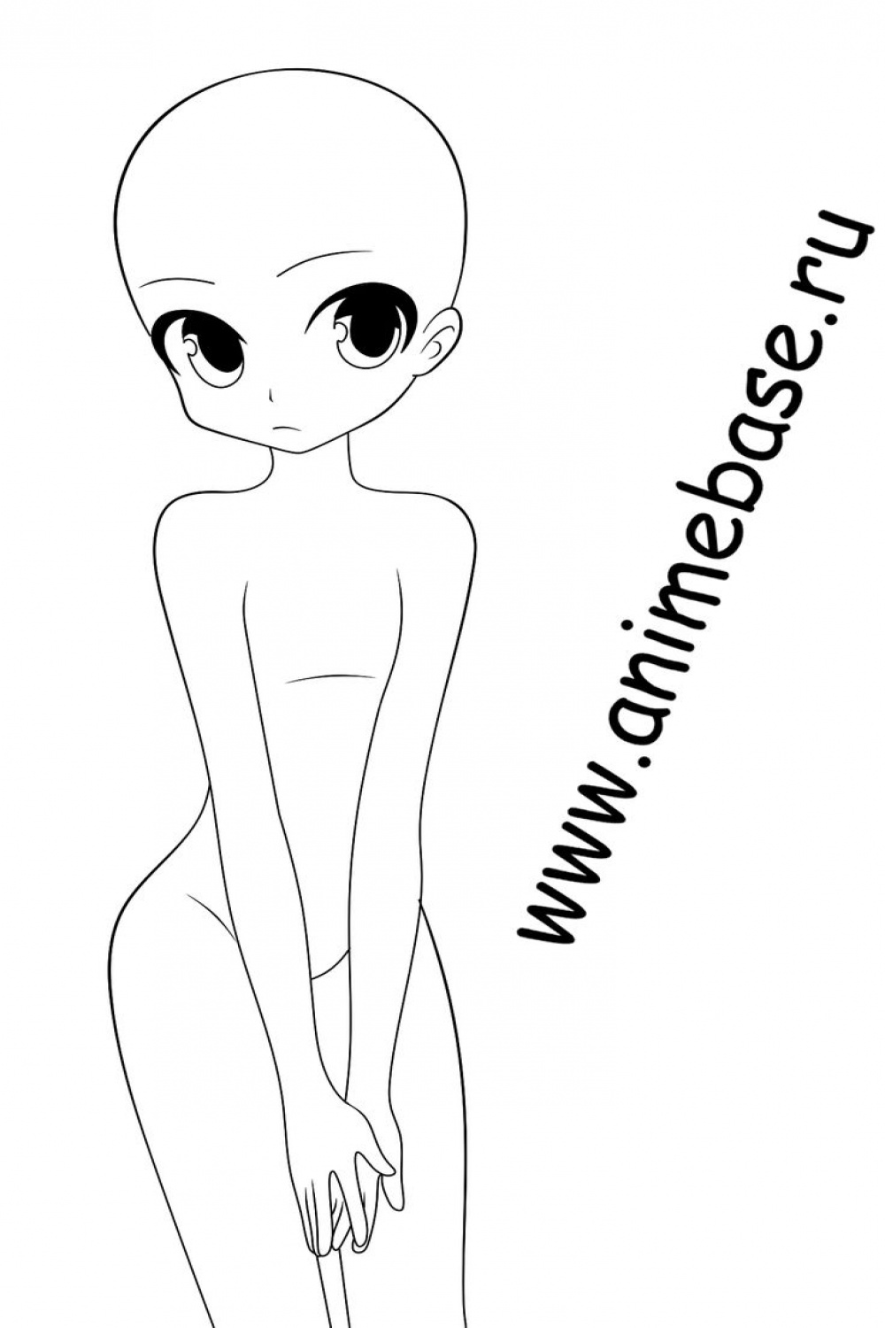 The girl with the big eyes - Anime Bases