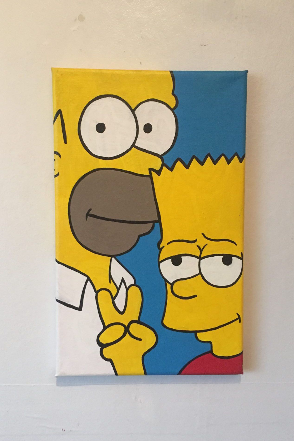 The Simpsons  Mini canvas art, Disney canvas art, Cartoon painting