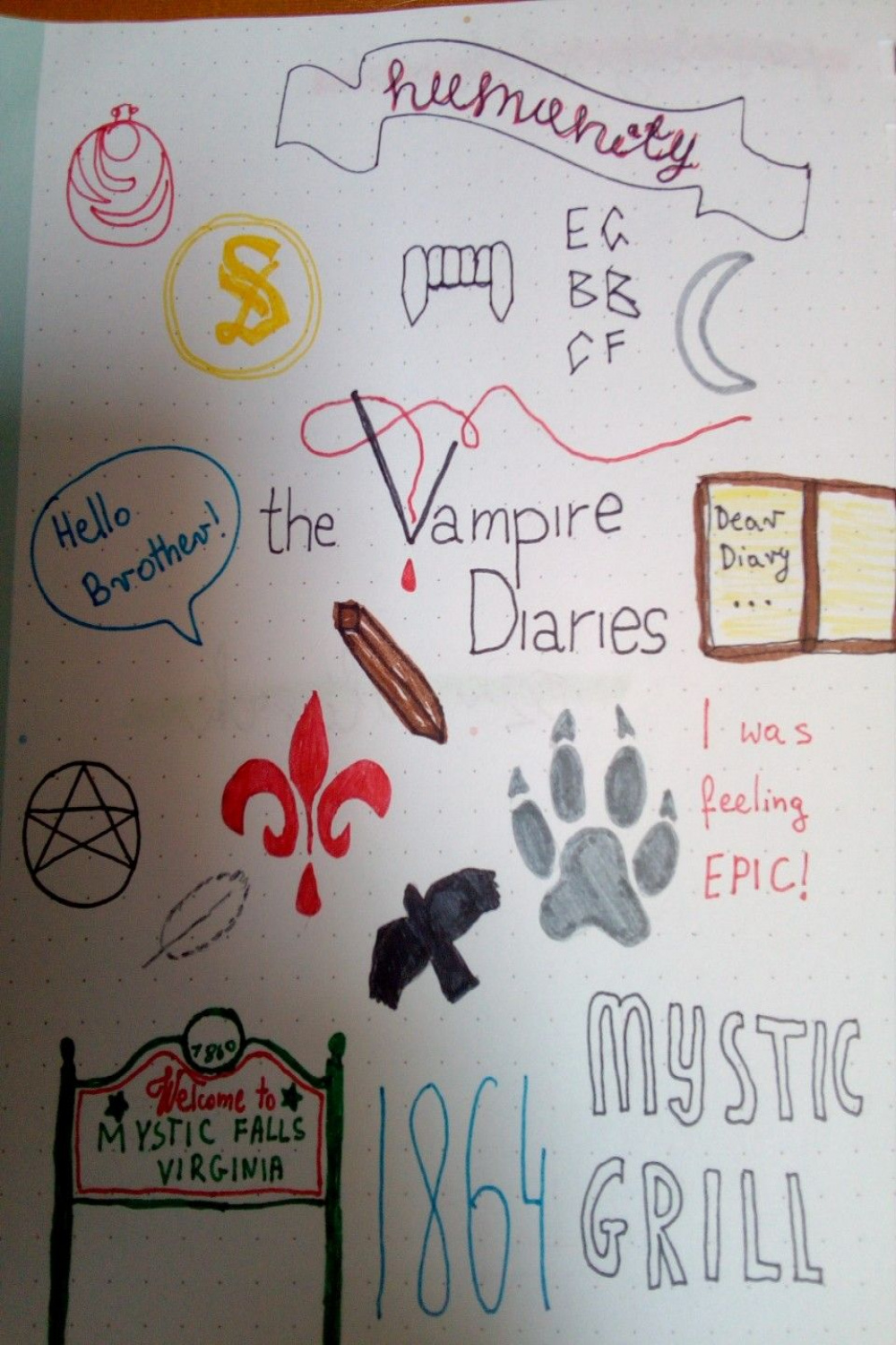 The vampire diaries drawing  Vampire diaries funny, Vampire