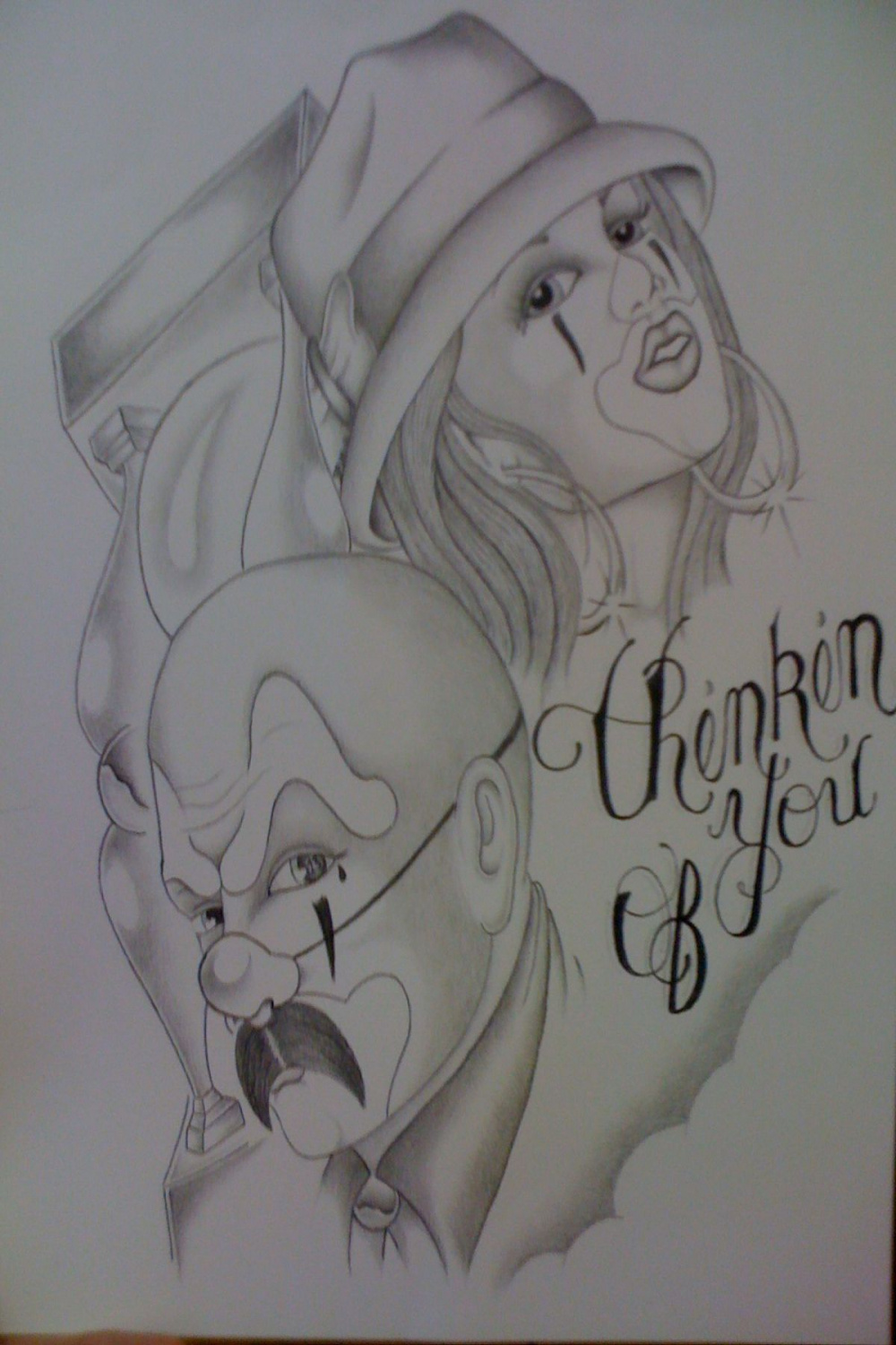 Thinkin Of You  Prison art, Chicano drawings, Lowrider art