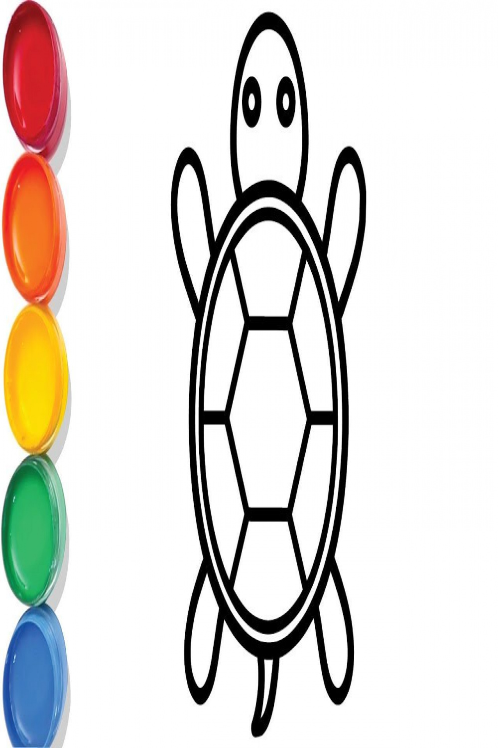 Tortoise Drawing and Coloring for Kids  Tortoise drawing, Coloring for  kids, Drawing for kids