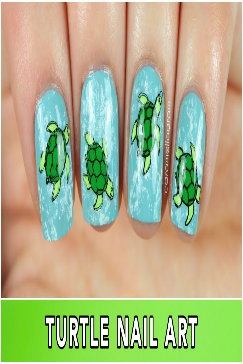 Turtle Nail Art  caramellogram