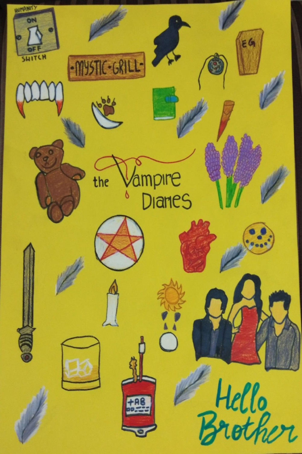 TVD Collage 😋😍❤💖  Vampire diaries, Vampire, Drawing bag