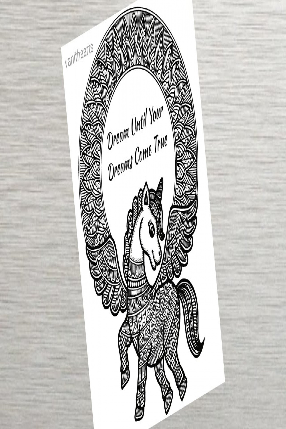 Unicorn mandala art  How to draw Mandala for Beginners  Unicorn drawing   stepbystep  doodle art