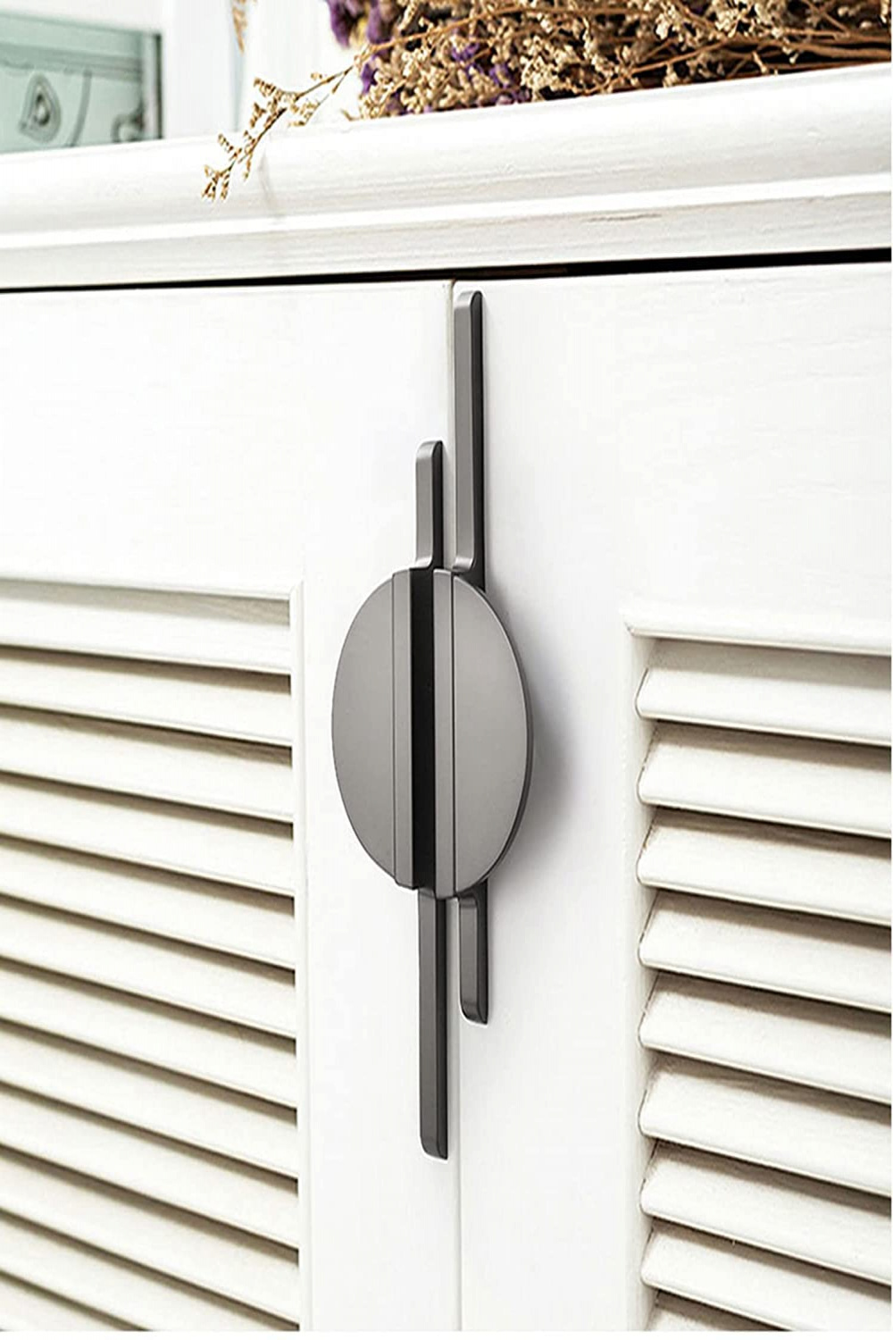 Unique Semi Circle Drawer Pulls Brushed Nickel Pair Half Moon