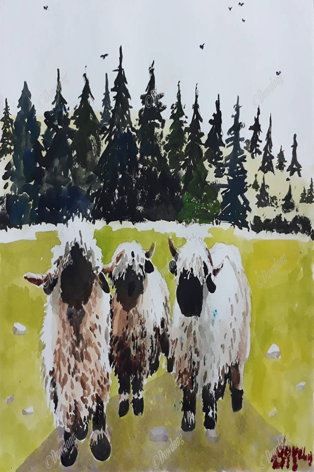Valais Blacknose sheep by Dowdong on DeviantArt