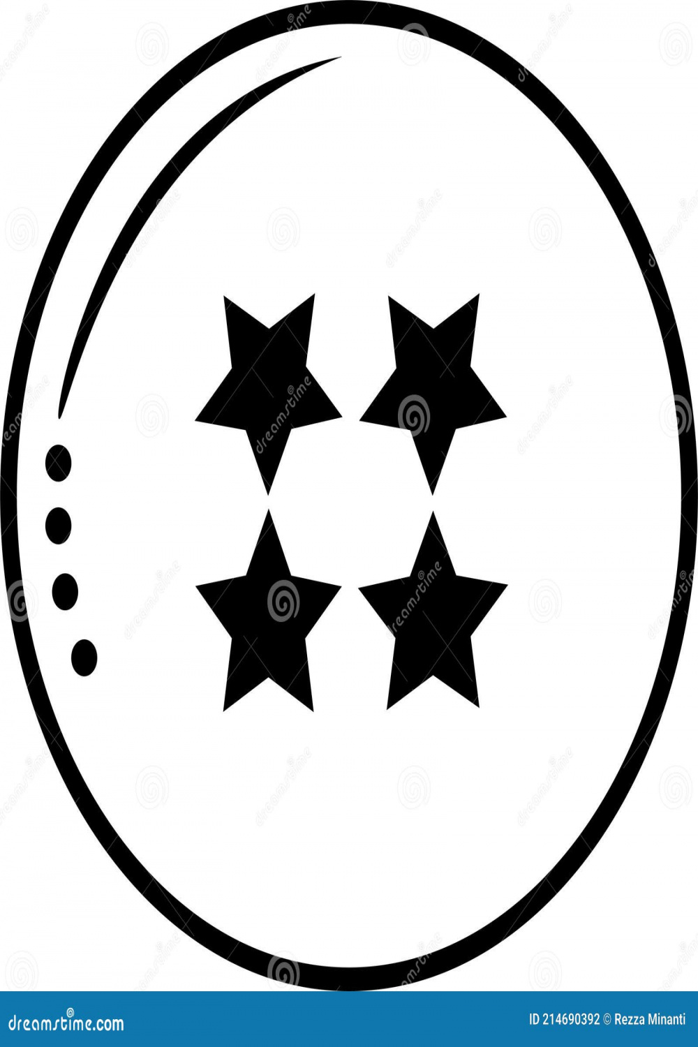 Vector of Dragon Ball Four Star Stock Vector - Illustration of