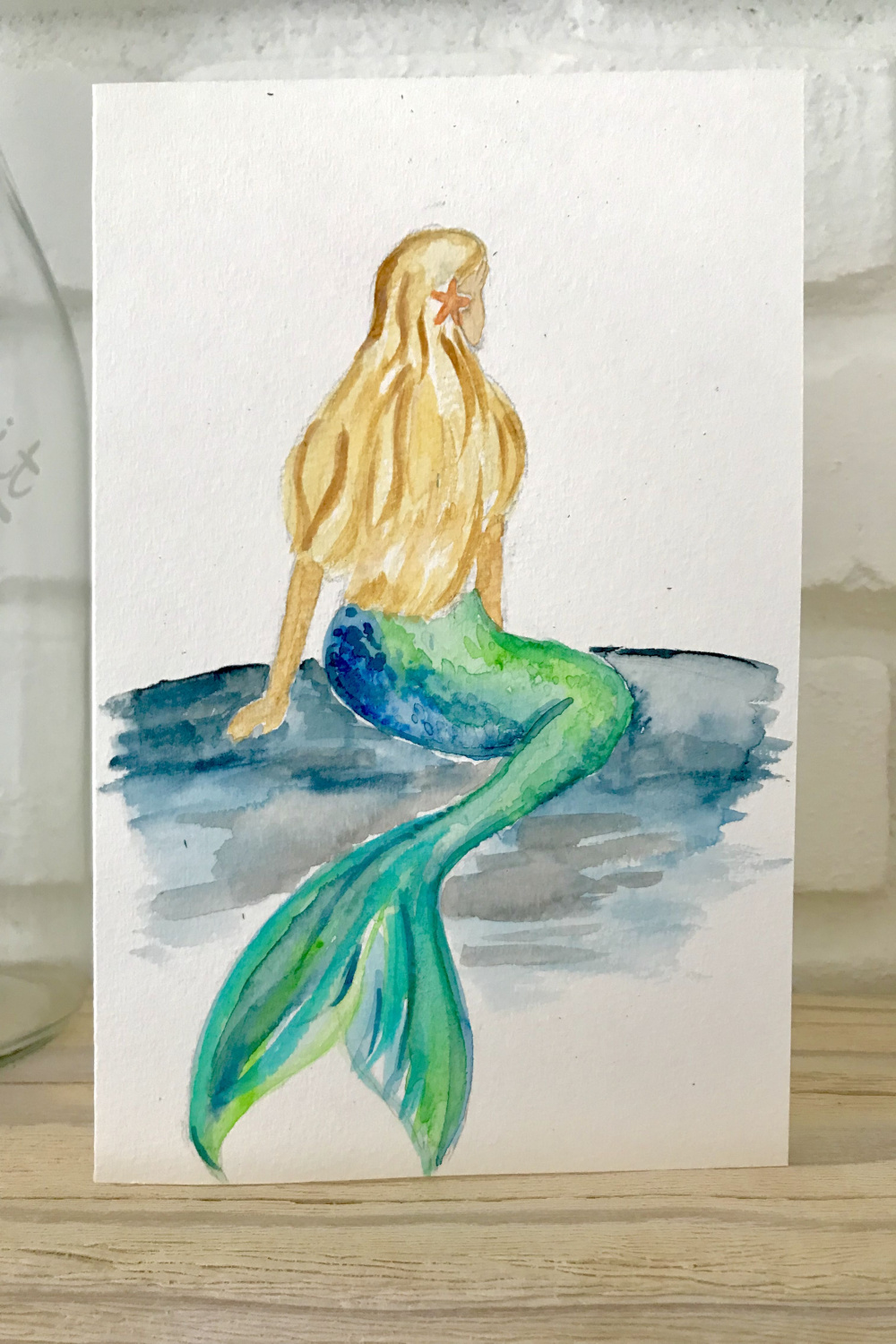 Watercolor mermaid  Watercolor mermaid, Mermaid paintings acrylic