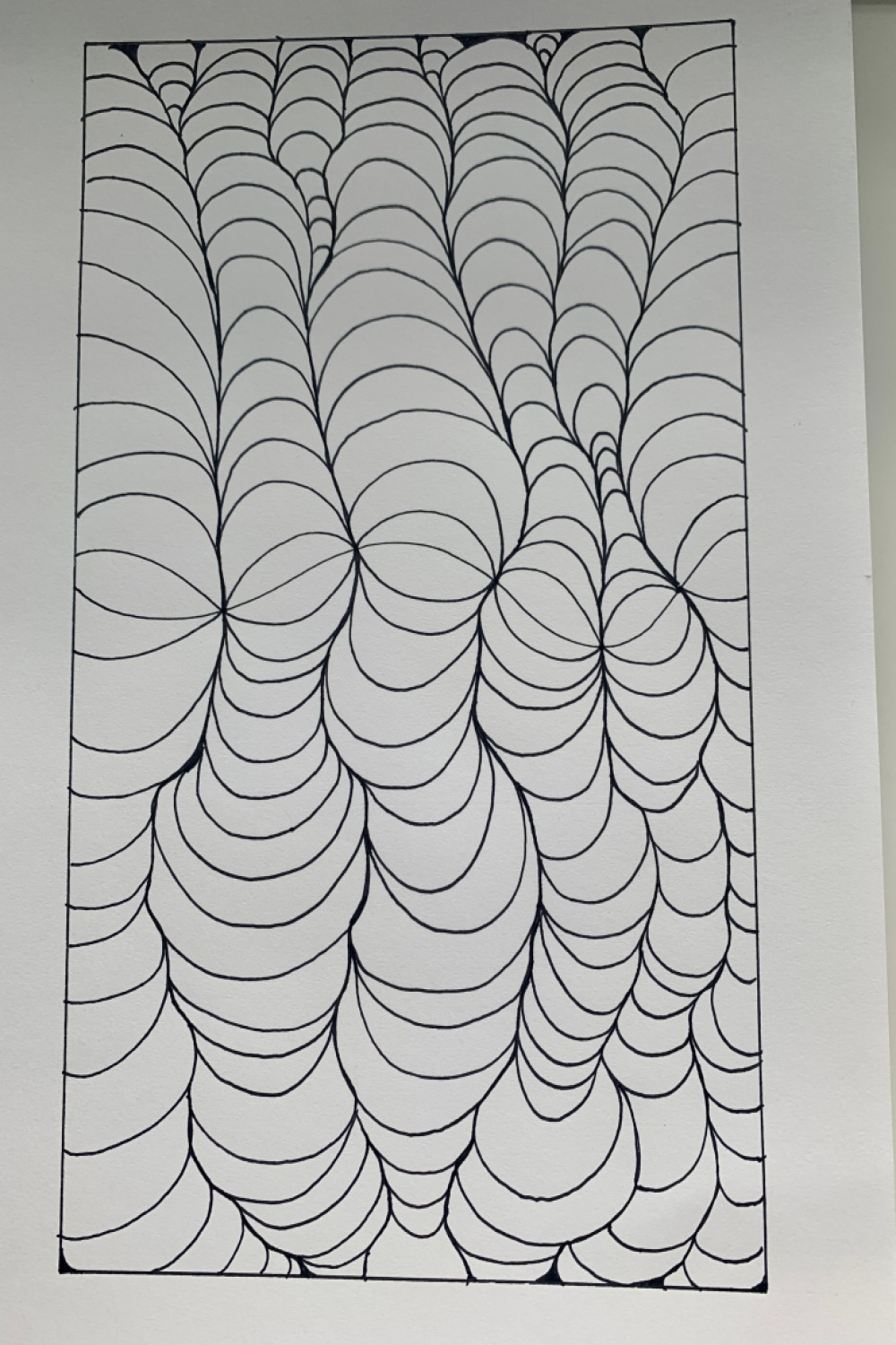 Week  – Op Art Worm Tunnel  Art at Apollo Bay College