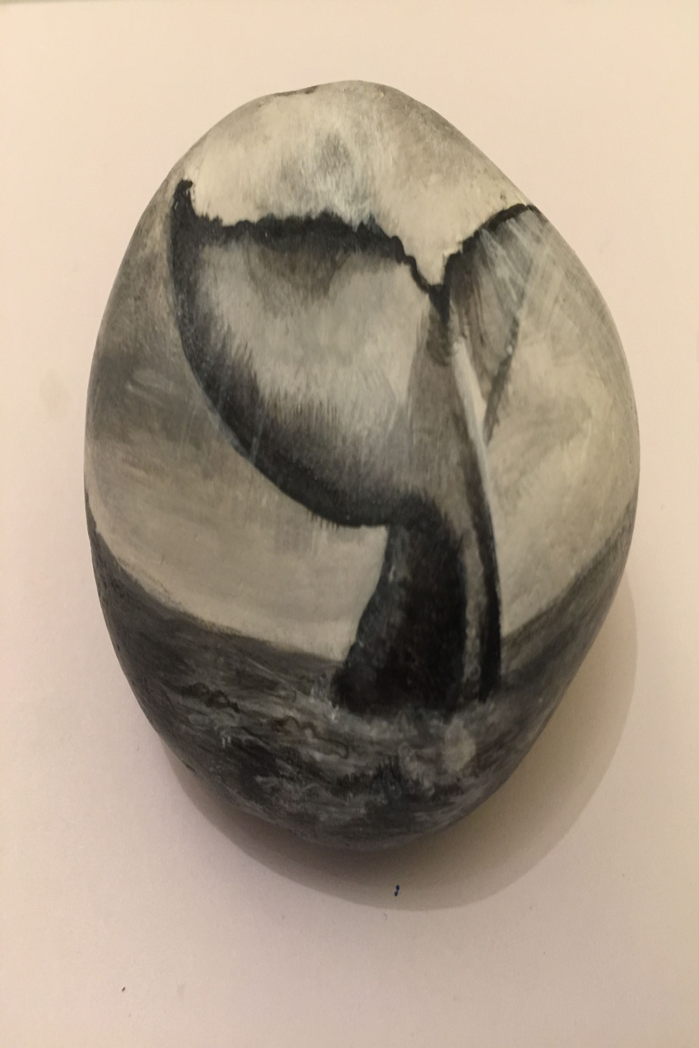 Whale tail rock  Stone art, Painted rocks, Coastal art