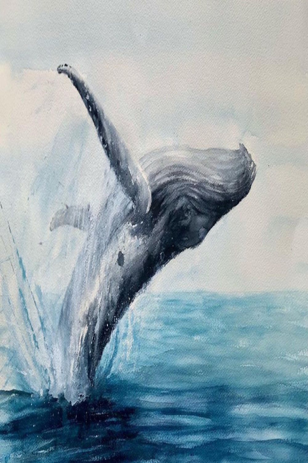 Whale Watercolor Painting Ideas